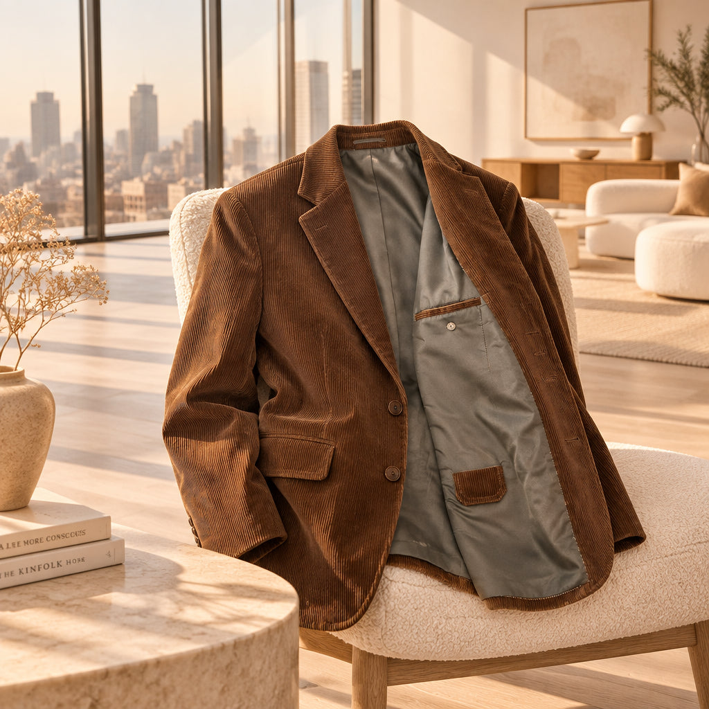 Blazer velours côtelé marron Franck EDEN MEN