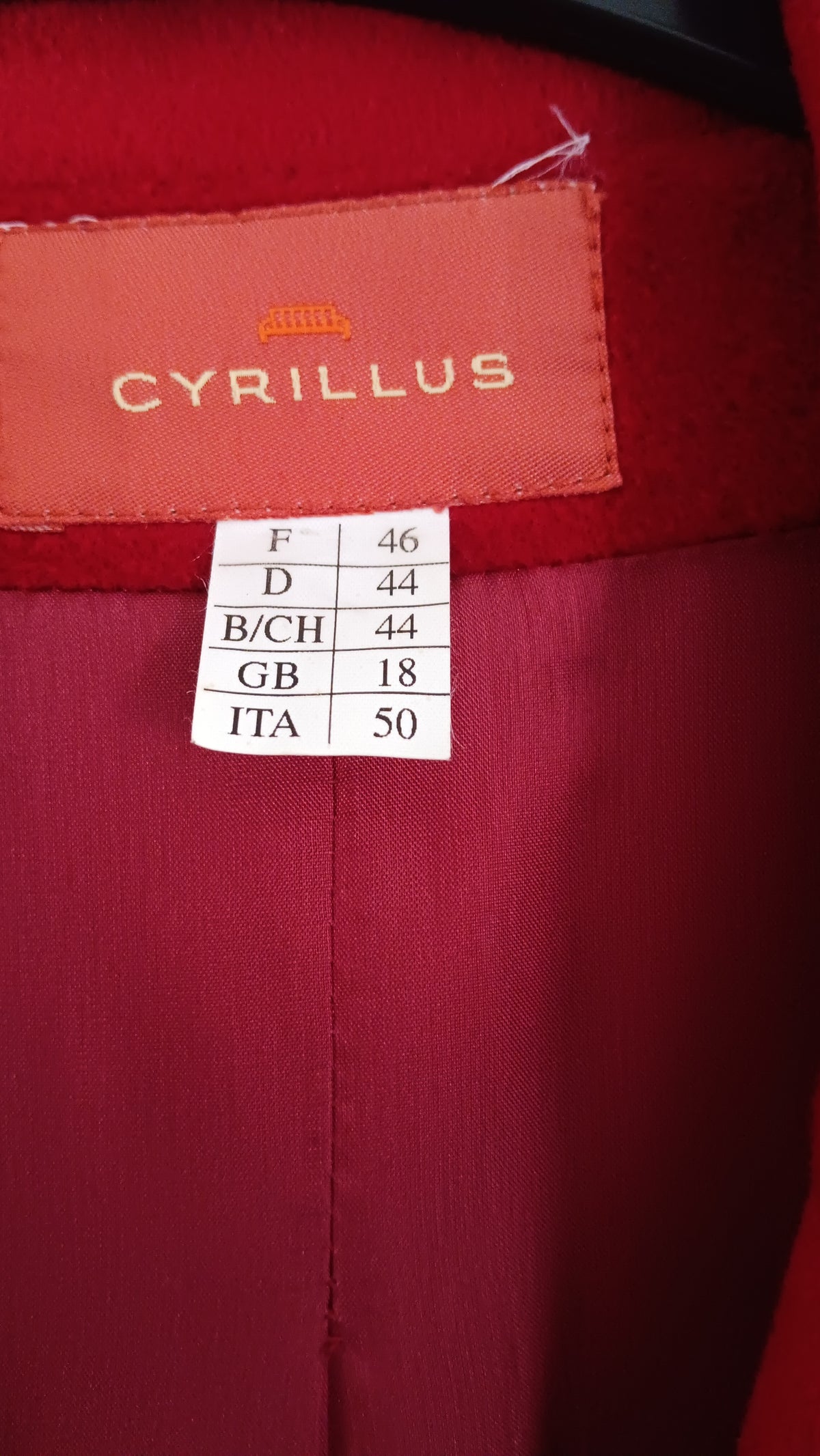 VESTE BLAZER ROUGE