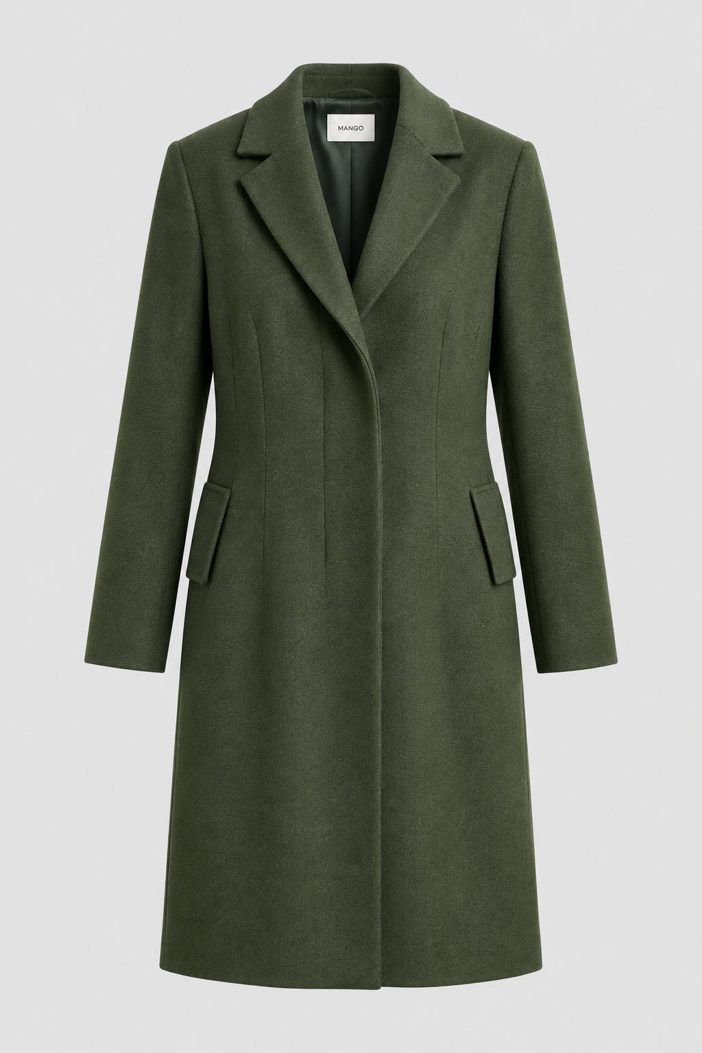 Manteau Mango vert olive