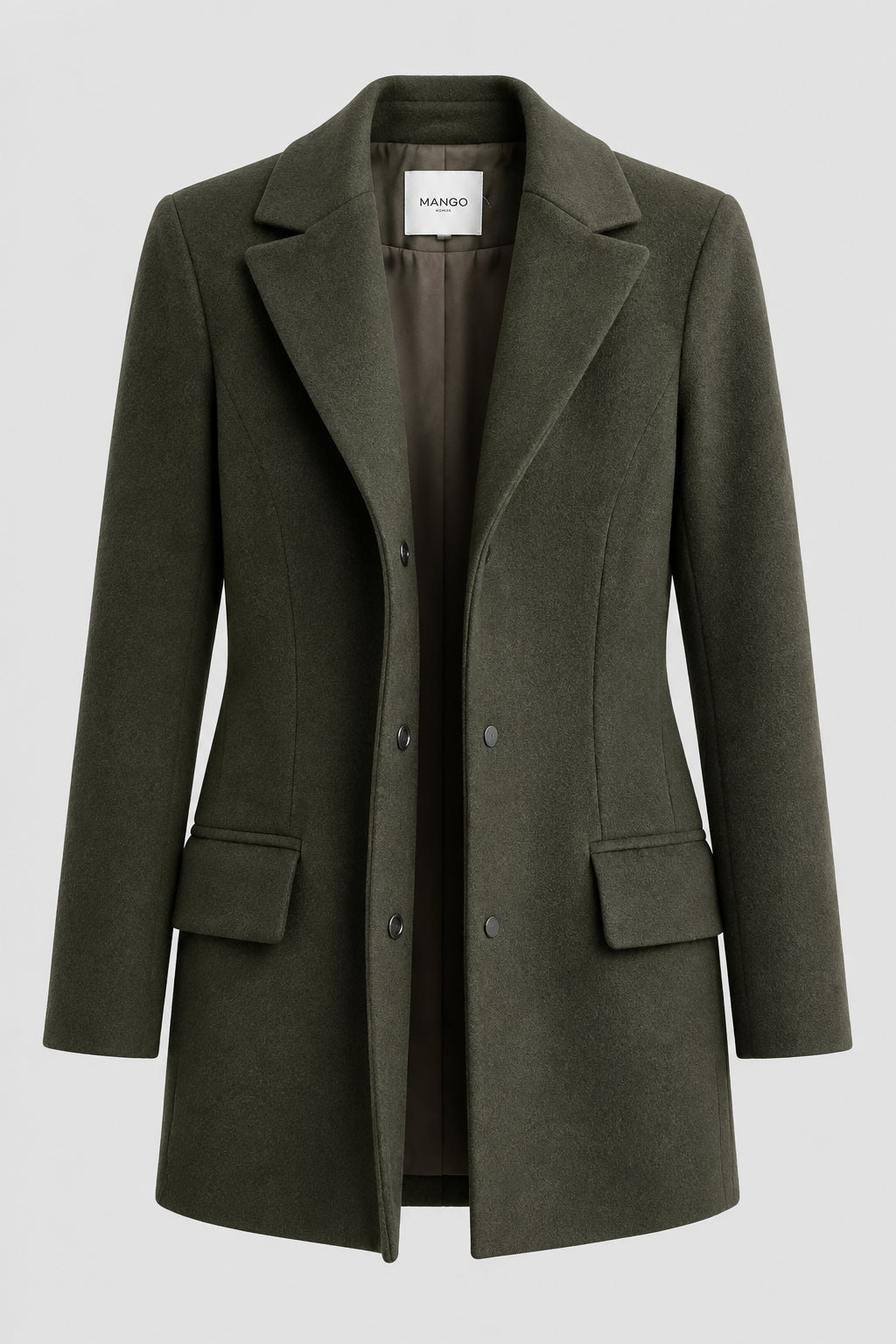 Manteau Mango vert olive