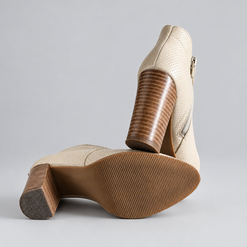 Bottines beige