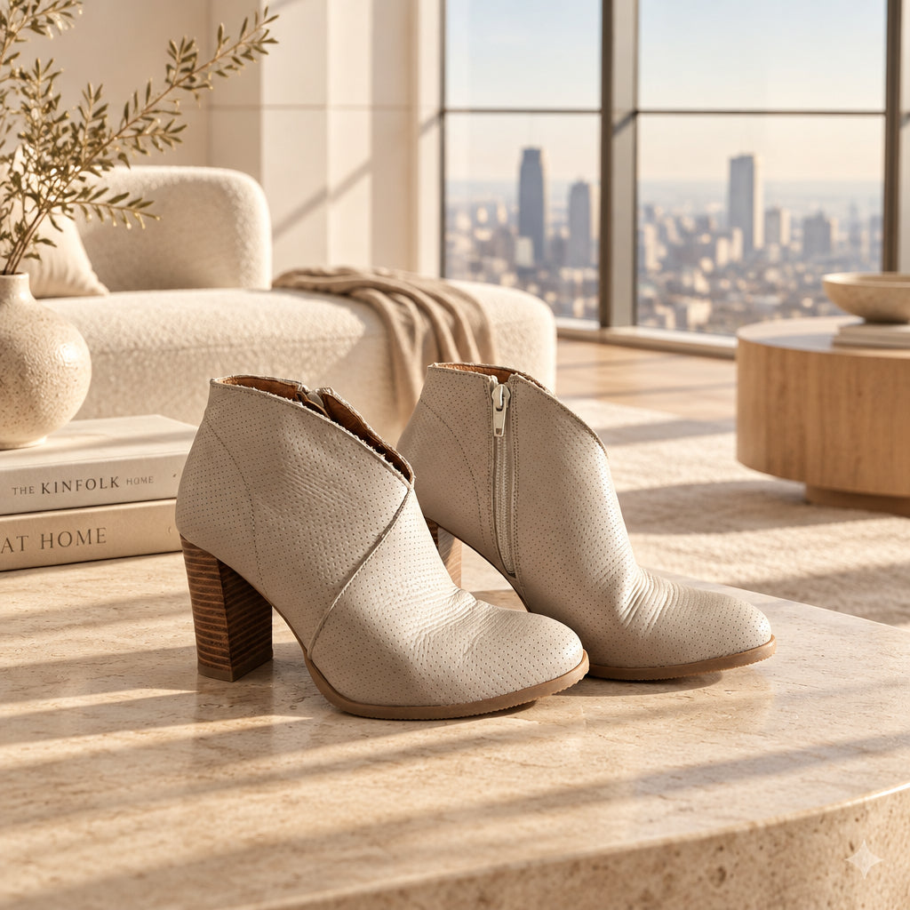 Bottines beige