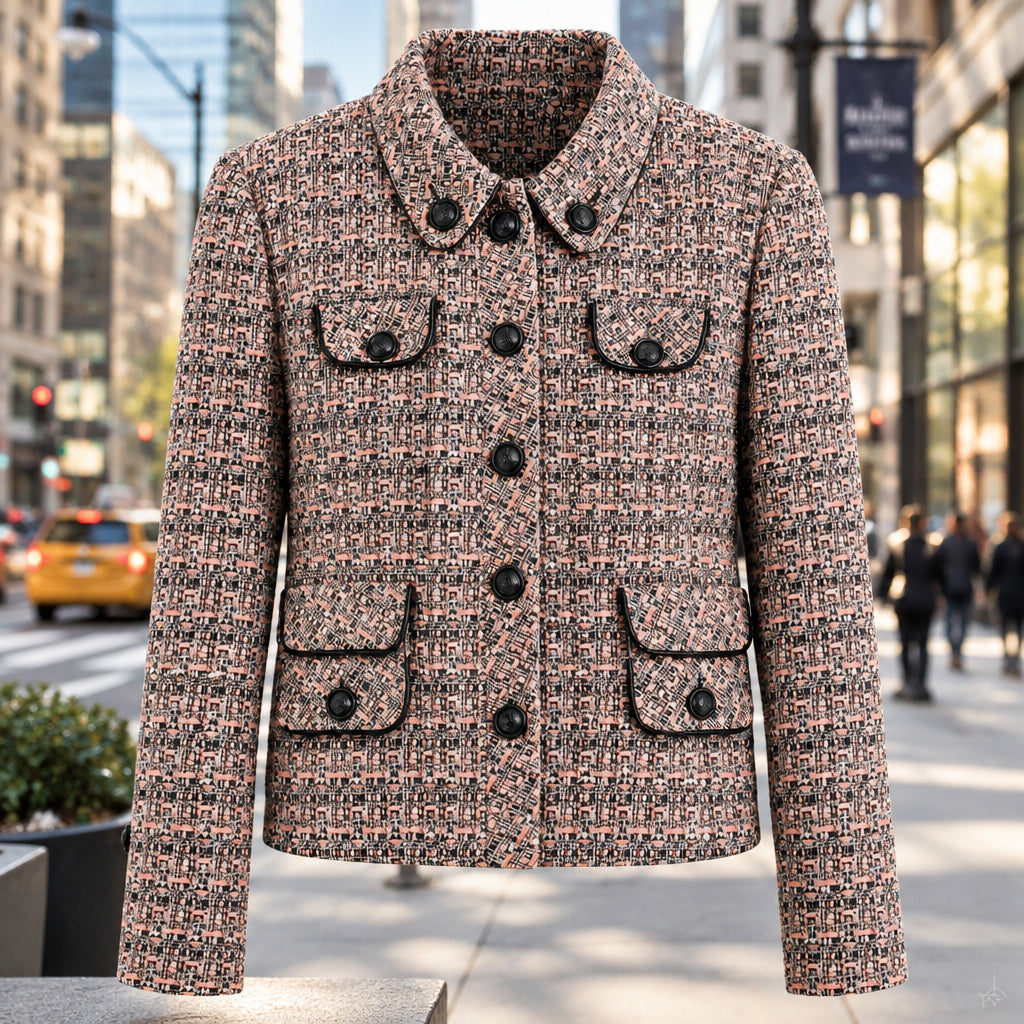 Veste BREAL tweed rose