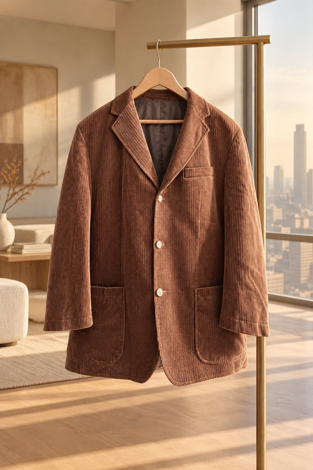 Blazer velours côtelé marron Franck EDEN MEN