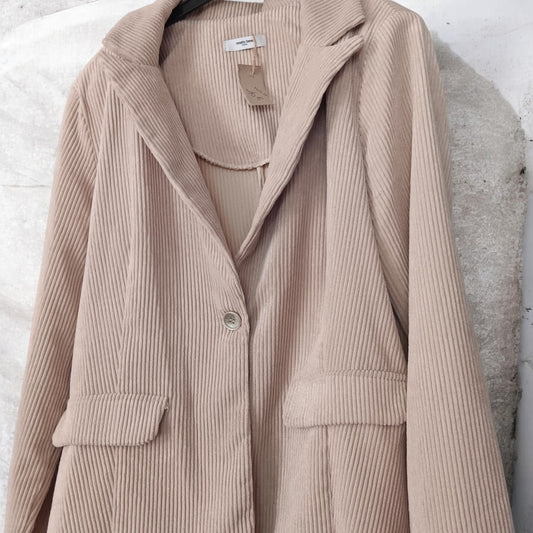 Veste velour creme